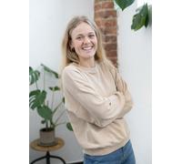 FUXBAU Frauen Oversize Pullover - Natural Dye Natural Dye beige XL