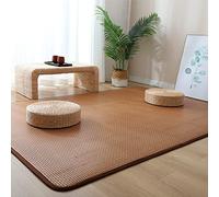 FUYAO Japanische Tatami-Bodenmatte, Rutschfester, atmungsaktiver Teppich aus natürlichem Rattan, Faltbare Sommer-Schlafmatte für den Innenbereich, für Wohnzimmer, Schlafzimmer, Krabbelspielmatte