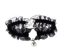 FUZYXIH Punk Gothic Halskette mit Glöckchen Spitze, Halsband Halskette, süße süße Halsband Halskette, hohl, für Katze, Geschenk für Frauen und Mädchen, Gothic für Frauen