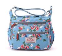 FUZYXIH Umhängetasche mit Blumenmuster, Messenger Tasche, Handtasche, Geldbörse, Einkaufen, große Kapazität, Umhängetasche für den Alltag, große Kapazität, für Frauen