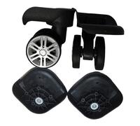 FVDPWYE 2 Stück Luggage Suitcase Wheels für Kofferreparatur Doppelrollen mit 360 Grad Drehbarkeit Und Geringem Geräusch Ersatzteile für Reisekoffer Strapazier, wie Bild, L