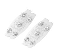FVPKYUR 2 Paar Anti-Rutsch-Schuhüberzüge, 10x5cm Ice Klampen Schuhkrallen, Kletterschuhe Schneegriffe, Eiskrallen Für Schuhe Und Stiefel, Für Wandern, Schnee, Winter Outdoor, Trekking