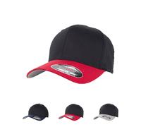 FX6277T FLEXFIT Kappe glatte, leicht glänzende Oberfläche Black L/XL