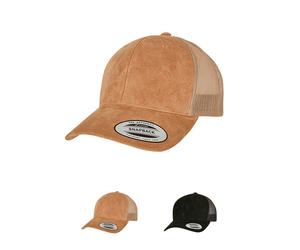 FX6606SU FLEXFIT Wildlederoptik Trucker Kappe Khaki One Size