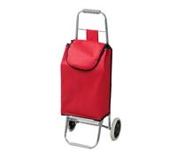 FXXSAZ Einkaufswagen Treppensteiger Trolley Multifunktionaler Einkaufswagen, Faltbarer Schubanhänger for Unterwegs, Lebensmitteleinkauf Einkaufstrolley Klappbar(Rood)