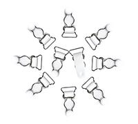 Fxzqgnh 10 Stück Damen Beinstrumpfhalter mit Schnalle, Strumpfhaltergürtel, Weiß, 26mm