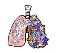Fxzqgnh 4 Stück Organe Brosche Set Anstecknadel Schmuck Pins Broschen Accessoire Aus Robuster Legierung Farbbeständig für Rucksack Mütze Schal Kragen K, 2 STK.