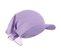 Fxzqgnh Damen Bandana Mütze, Schal, Turban, Bequemes Polyester mit Schirm, Sonnenschutz, Ideal Zum Wandern Und für Freizeitaktivitäten, Hellviolett