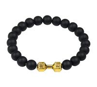 Fycakly Damen Armband Tigerauge Armband Lavastein Stress Yoga Perlen Verstellbares Aromatherapie Öl Diffusor Lava Für Männer Frauen (F, One Size)