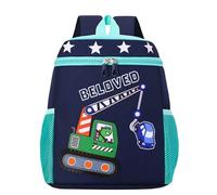 Fycakly Rucksack Damen Klein Niedlicher Schulrucksack mit Dinosaurier-Print für Kinder, leichte Schüler-Büchertasche mit bequemen Schultergurten, robuster Tagesrucksack(Light Blue, One Size)
