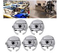 Fyearfly Nähmaschinenspulen,5 Stück 335 Nähmaschinen Spulenkapsel,Aus Metall Spulenkapsel Nähmaschinen Zubehör Für 335 Industrienähmaschine Ersatzteile zum Basteln Nähen