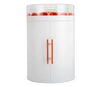 Fyearfly Schmuck Aufbewahrungsbox 5 Lagen Große Kapazität 2 Türen Mini Schmuckschrank für Schmuck Fingernägel Kosmetik ABS Material (Weiß)