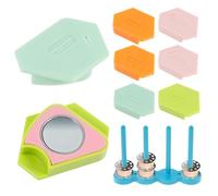 Fyeme 8 Stück Magnetische Nahtführung mit Spulenhalter Magnetic Seam Guide Polygone Magnetismus Multifunktionale Magnetische Nähführung für Nähmaschine Anfänger Nähbegeisterte (8pcs)