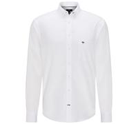 Fynch-Hatton Hemd Casual Fit Langarm Weiß, einfarbig