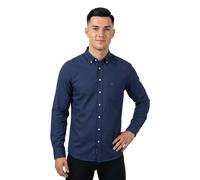 Langarmhemd FYNCH-HATTON "FYNCH-HATTON Langarmhemd", Herren, Gr. 3XL, N-Gr, blau (navy), Jersey, Obermaterial: 100% Baumwolle, unifarben, ohne Ausschnitt, 2-Knopf-Manschette, Hemden, bequeme Passform,