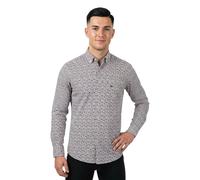 Fynch-Hatton Casual Fit Hemd Deep Merlot, Bedruckt