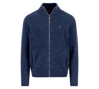 Fynch-Hatton Strickjacke Herren Regular Fit Alpaka-Wolle Reißverschluss Stehkragen Navy XL