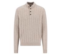 Fynch-Hatton Regular Fit Troyer aus Baumwoll-Woll-Mix in Offwhite, Größe XXL