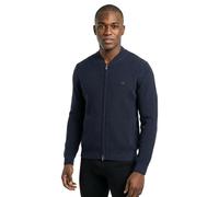 Strickjacke FYNCH-HATTON, Herren, Gr. XXL, navy, Strick, Obermaterial: 100% Baumwolle, unifarben, normal hüftbedeckend, V-Ausschnitt, Flachstrickbündchen, Strickjacken Strickjacke, normale Passform, m