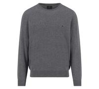 Fynch-Hatton Regular Fit Pullover mit Kaschmir-Anteil Modell 'Merino' in Mittelgrau, Größe XL