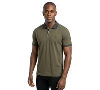 Fynch-Hatton Modern Fit Poloshirt mit Stitching in Oliv, Größe XL