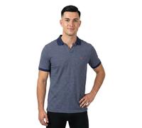 Poloshirt FYNCH-HATTON, Herren, Gr. M, marine, Web, Obermaterial: 100% Baumwolle, gemustert, regular fit normal, ohne Ausschnitt, gerader Abschluss kontrastfarben, Shirts, Regular fit, Kurzarm, casual