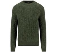 Fynch-Hatton Casual Fit Strickpullover RundhalsCypress, Zopfmuster