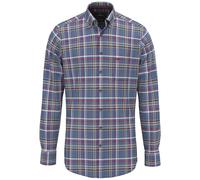 FYNCH-HATTON - Premium Melange Check, B.D., 1/1 ink blue - Gr. - XL