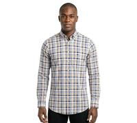 Fynch-Hatton Casual Fit Hemd blau/gelb, Kariert