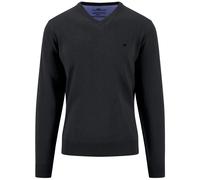 Fynch-Hatton Casual Fit Strickpullover V-Ausschnittschwarz, Einfarbig