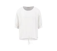 FYNCH-HATTON - BLOUSE RUFFEL BIND LINEN MIX CHAM milk - Gr. - 36
