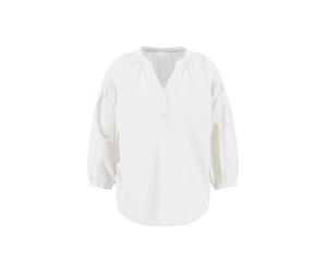 FYNCH-HATTON - BLOUSE RUFFEL CHAMBRAY milk - Gr. - 38