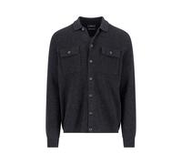 Buttoned Cardigan, Merino Cashmere Rot L