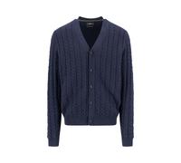 Fynch-Hatton - Buttoned Cardigan, Soft Knit Cable navy - Gr. - L