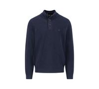 FYNCH-HATTON - Buttoned Troyer, Cotton Wool navy - Gr. - M