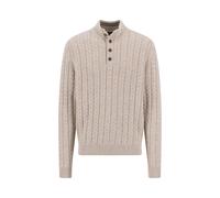 Fynch-Hatton - Buttoned Troyer, Soft Knit Cable new offwhite - Gr. - XL