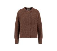Fynch-Hatton Loose Fit Strickjacke aus Alpaka-Mix mit Woll-Anteil in Dunkelbraun, Größe L