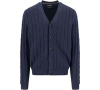 Fynch-Hatton Strickjacke aus Baumwoll-Woll-Mix in Marine, Größe M