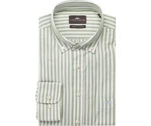 Fynch-Hatton Casual Fit Hemd avocado, Gestreift