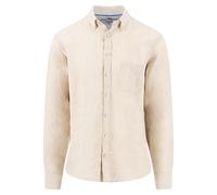 Fynch-Hatton Casual Fit Hemd beige, Einfarbig