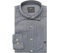 Fynch-Hatton Casual Fit Hemd blau, Einfarbig