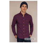 Fynch-Hatton Casual Fit Hemd Brick, Kariert