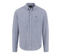 Fynch-Hatton Casual Fit Hemd dunkelblau, Gemustert