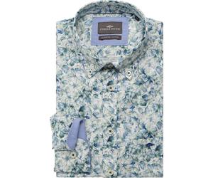 Fynch-Hatton Casual Fit Hemd Harbor Blue, Bedruckt
