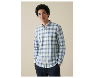 Fynch-Hatton Casual Fit Hemd Harbor Blue, Kariert