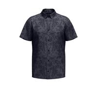 Fynch-Hatton Casual Fit Hemd Kurzarm dunkelblau