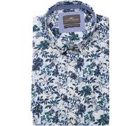 Fynch-Hatton Casual Fit Hemd Kurzarm dunkelblau