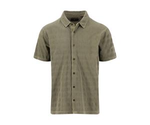 Fynch-Hatton Casual Fit Hemd Kurzarm grün