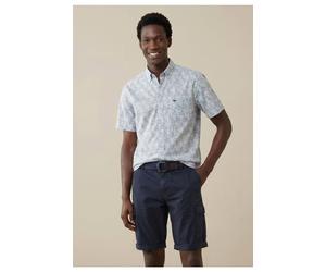 Fynch-Hatton Casual Fit Hemd Kurzarm Pale Yellow