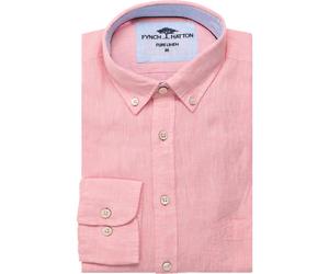 Fynch-Hatton Casual Fit Hemd rosa, Einfarbig